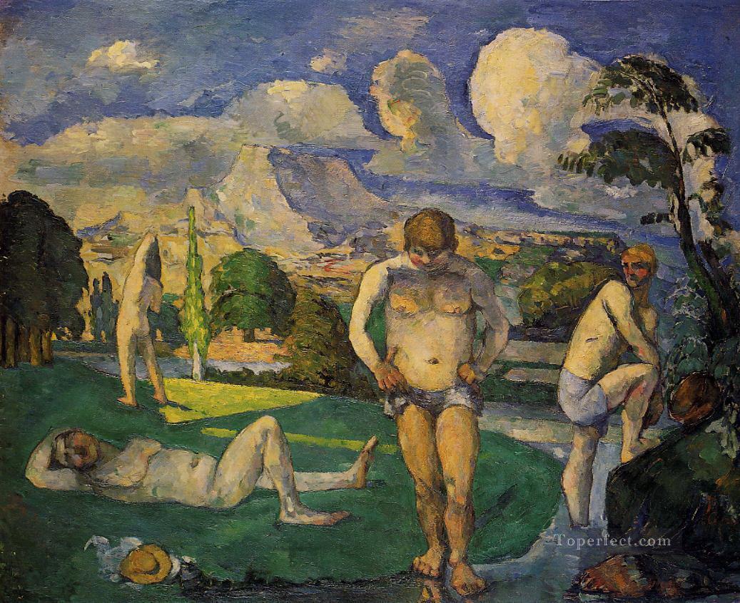 Bañistas en reposo 1877 Paul Cezanne Pintura al óleo